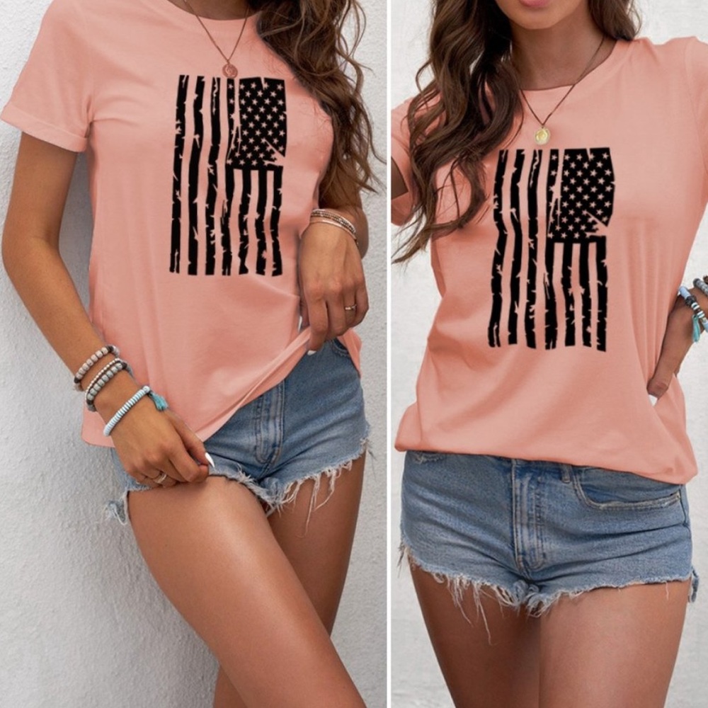 AMERICAN FLAG SHORT SLEEVE T-SHIRT